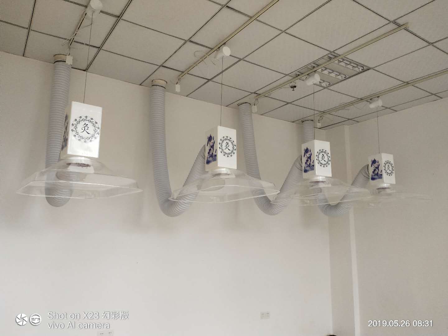 江西人民醫院（華仔）艾灸排煙系統安裝完工