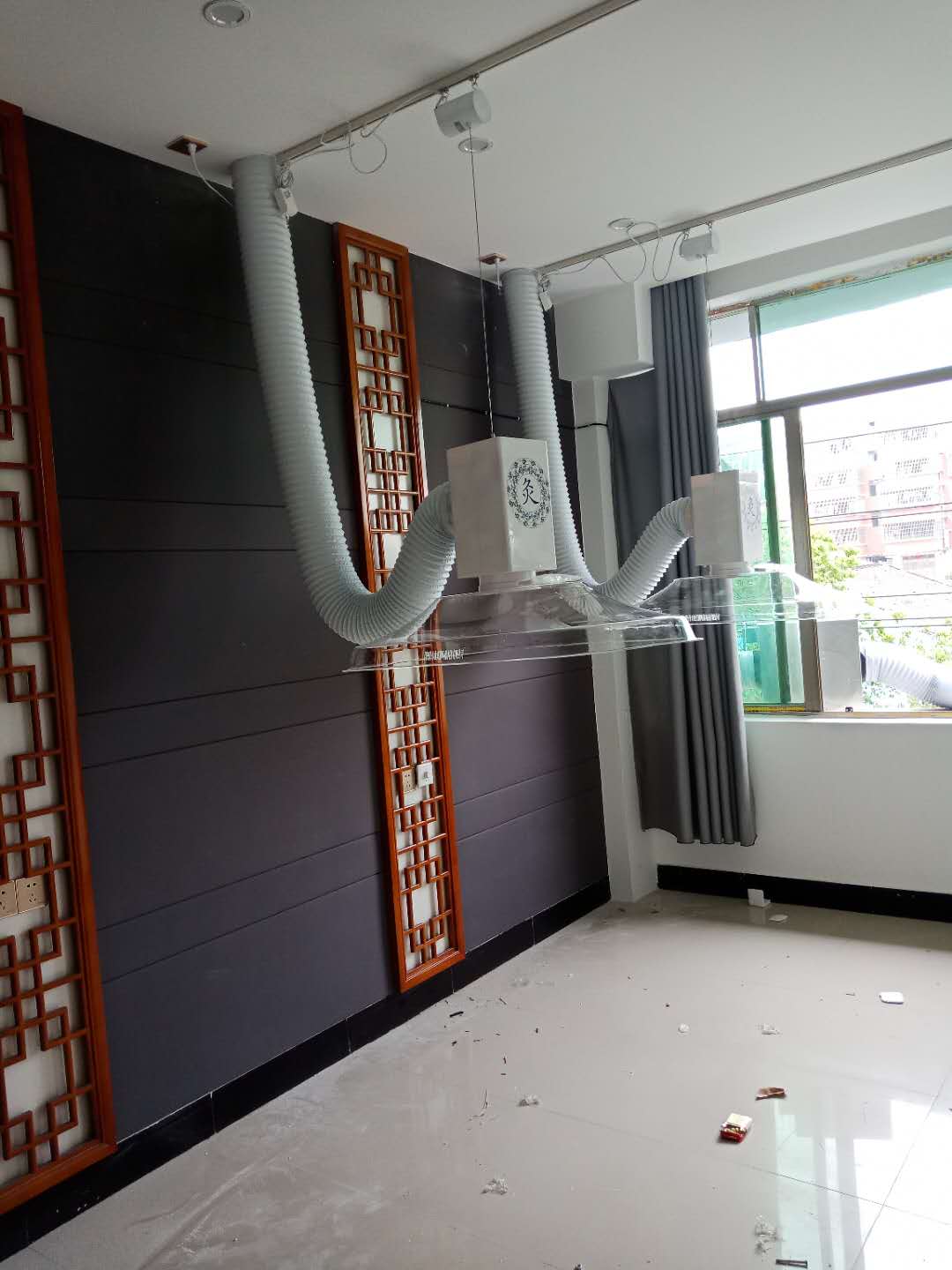 江西中醫院（華仔）艾灸排煙系統安裝