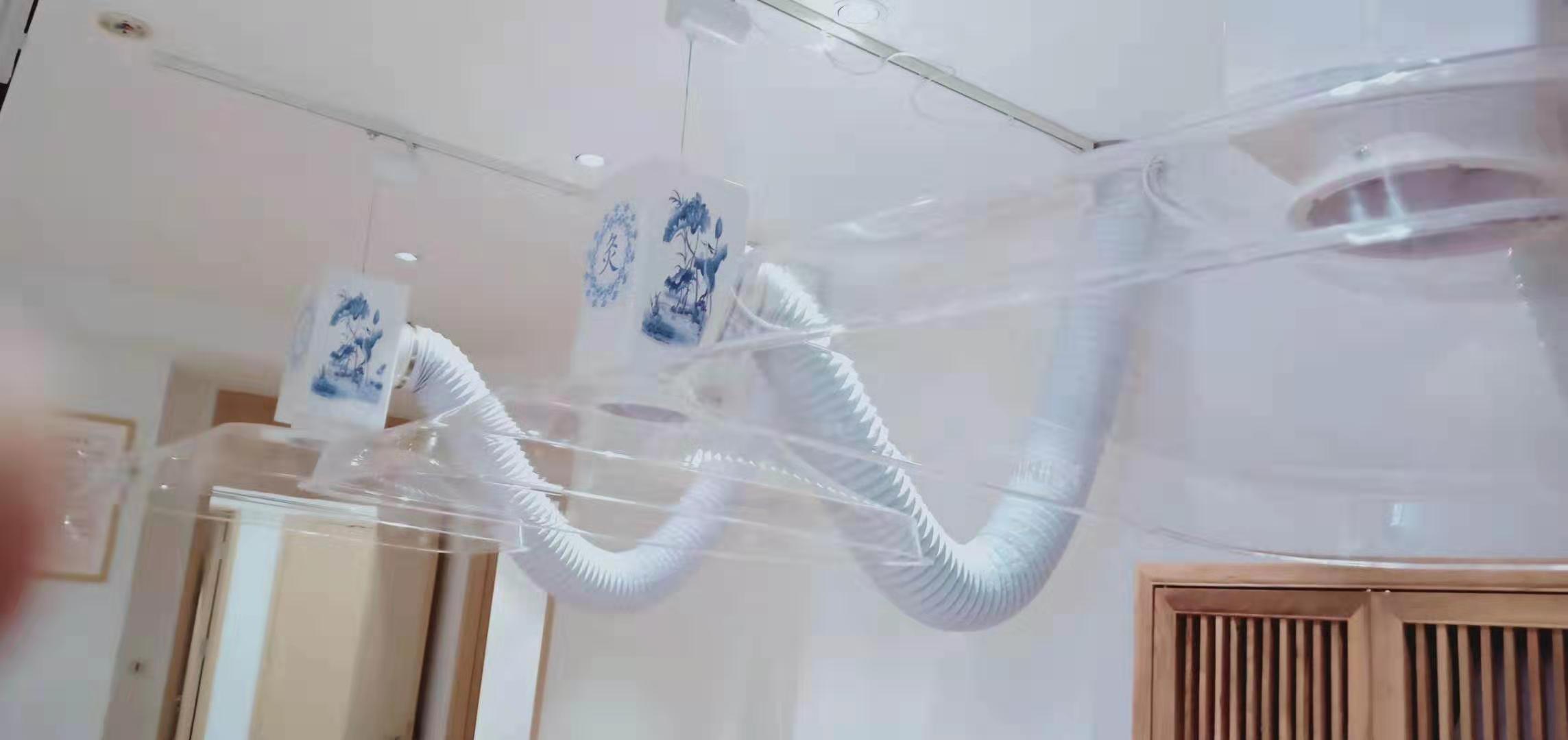 陜西中醫院（華仔）艾灸排煙系統安裝